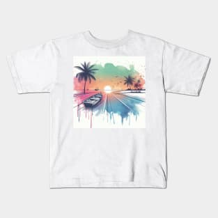 Tropical Seascape Kids T-Shirt